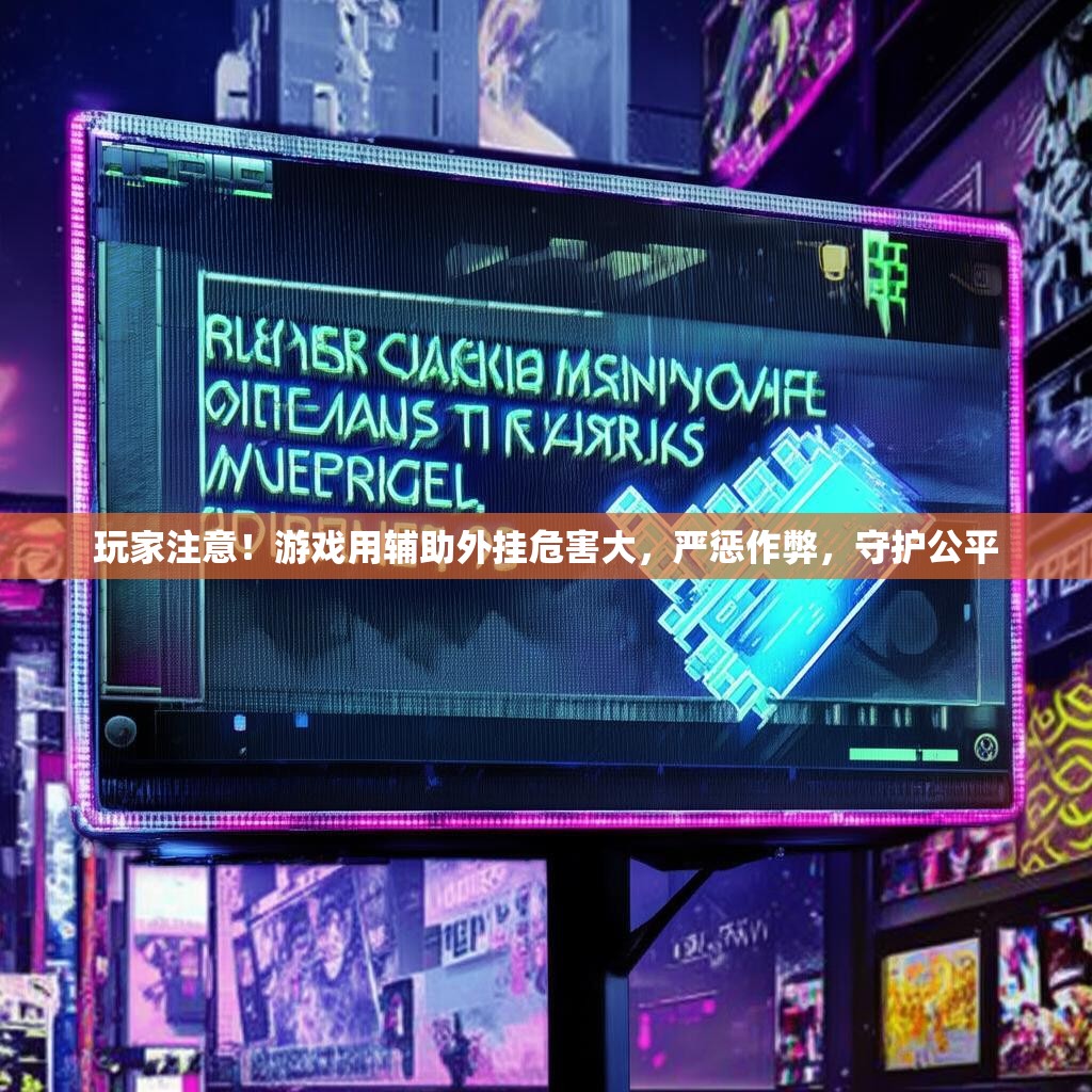 玩家注意！游戏用辅助外挂危害大，严惩作弊，守护公平