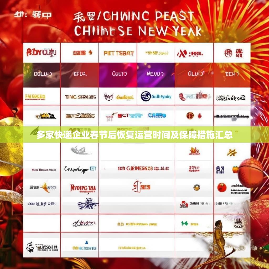 多家快递企业春节后恢复运营时间及保障措施汇总
