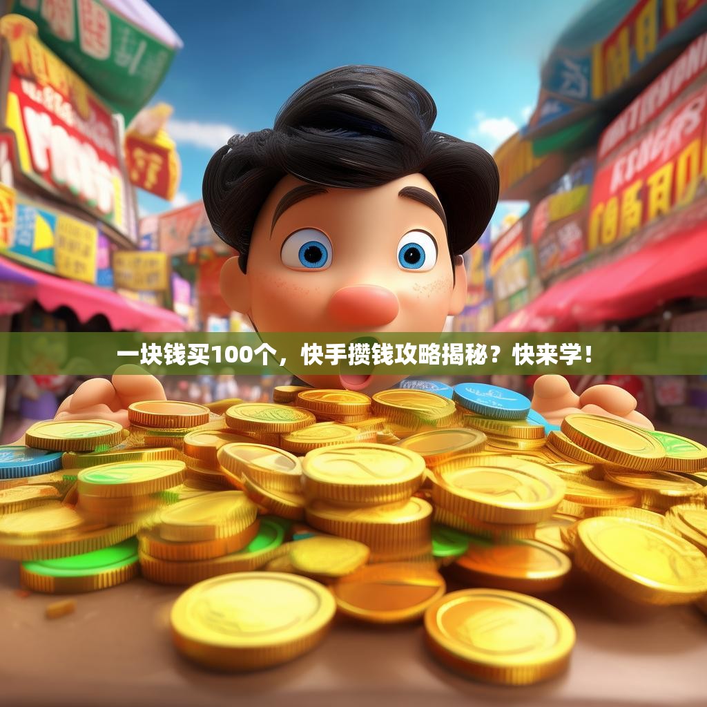 一块钱买100个,快手攒钱攻略揭秘?快来学!