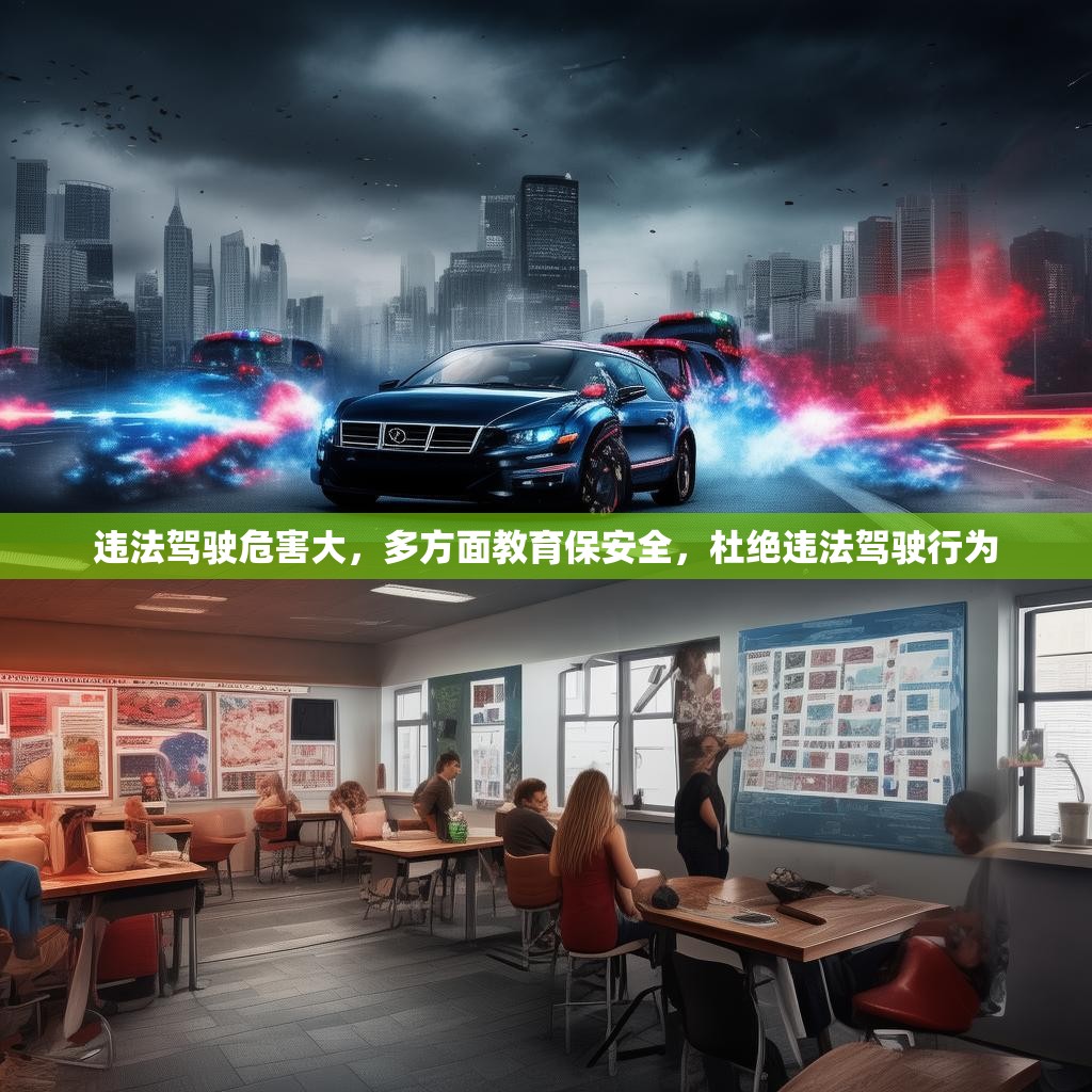 违法驾驶危害大，多方面教育保安全，杜绝违法驾驶行为