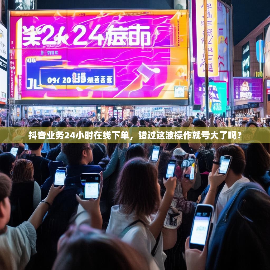 抖音业务24小时在线下单，错过这波操作就亏大了吗？