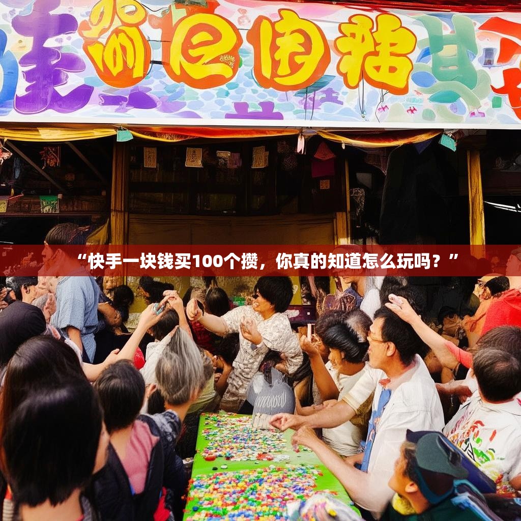 “快手一块钱买100个攒，你真的知道怎么玩吗？”