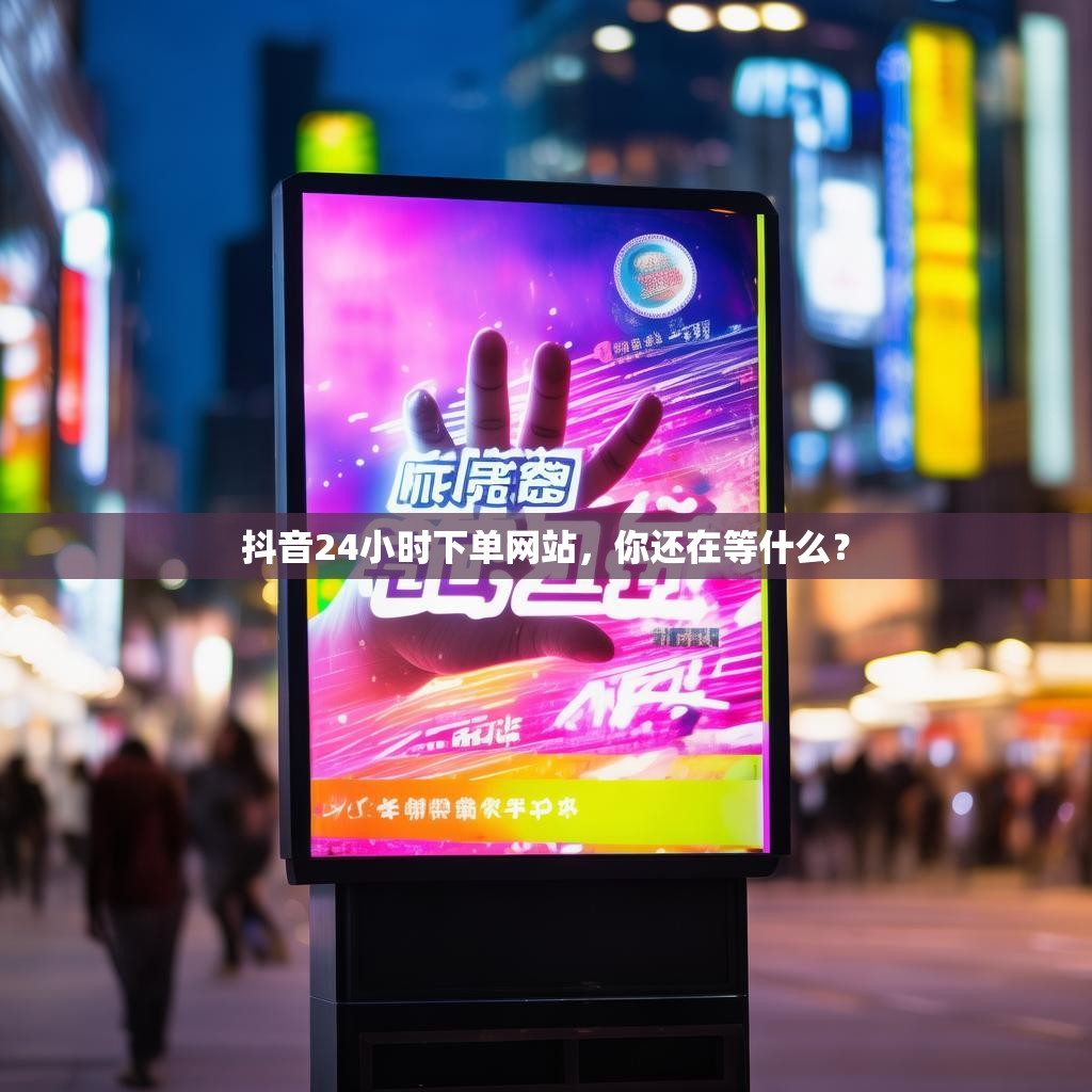 抖音24小时下单网站，你还在等什么？
