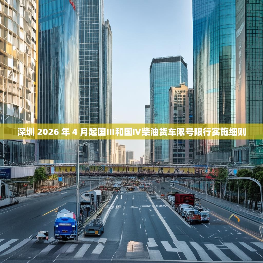 深圳 2026 年 4 月起国Ⅲ和国Ⅳ柴油货车限号限行实施细则