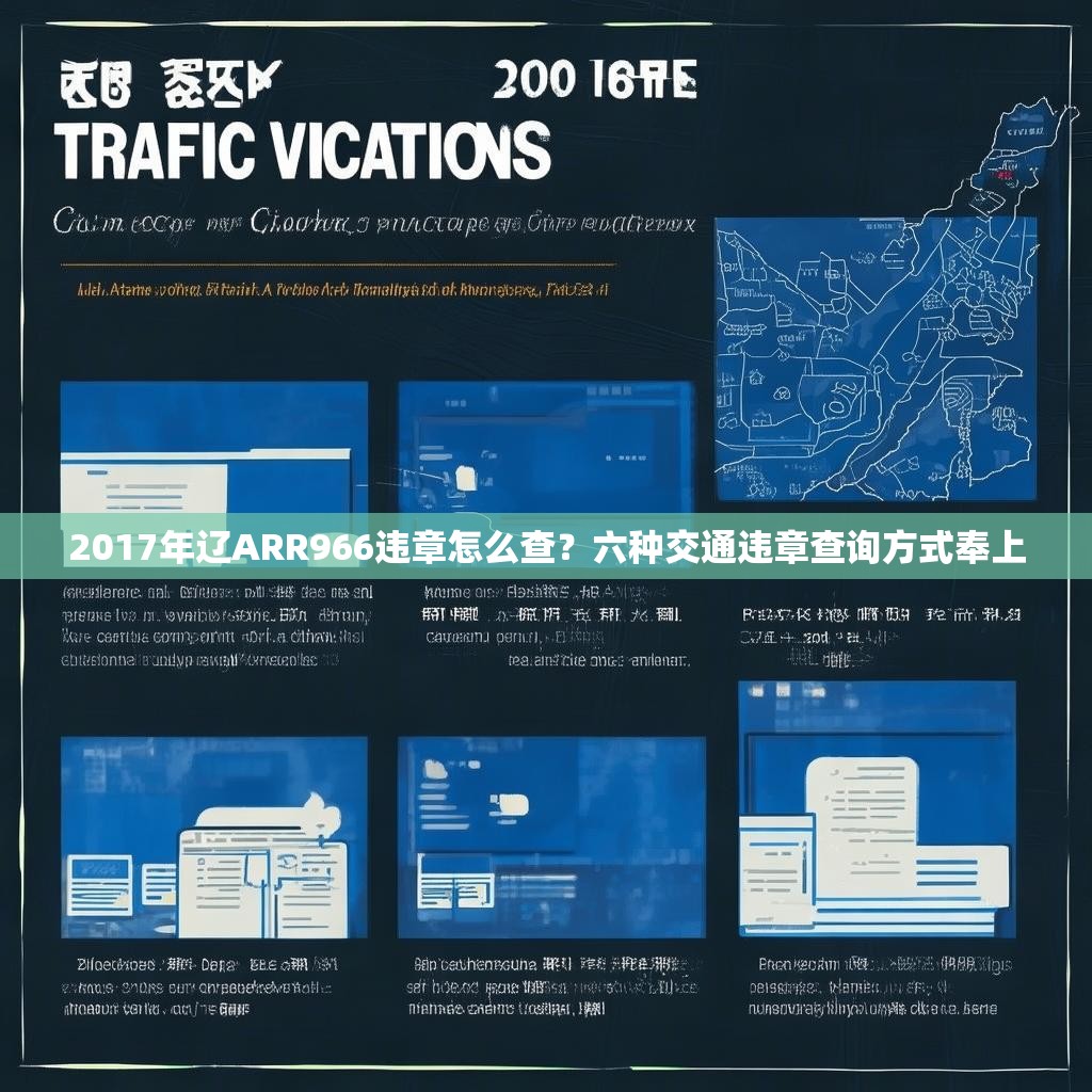 2017年辽ARR966违章怎么查？六种交通违章查询方式奉上