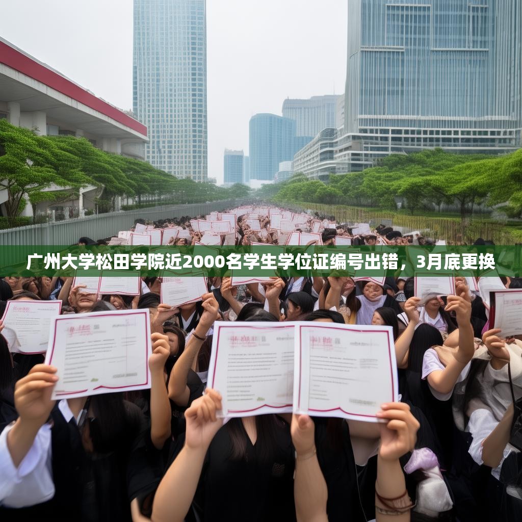 广州大学松田学院近2000名学生学位证编号出错,3月底更换