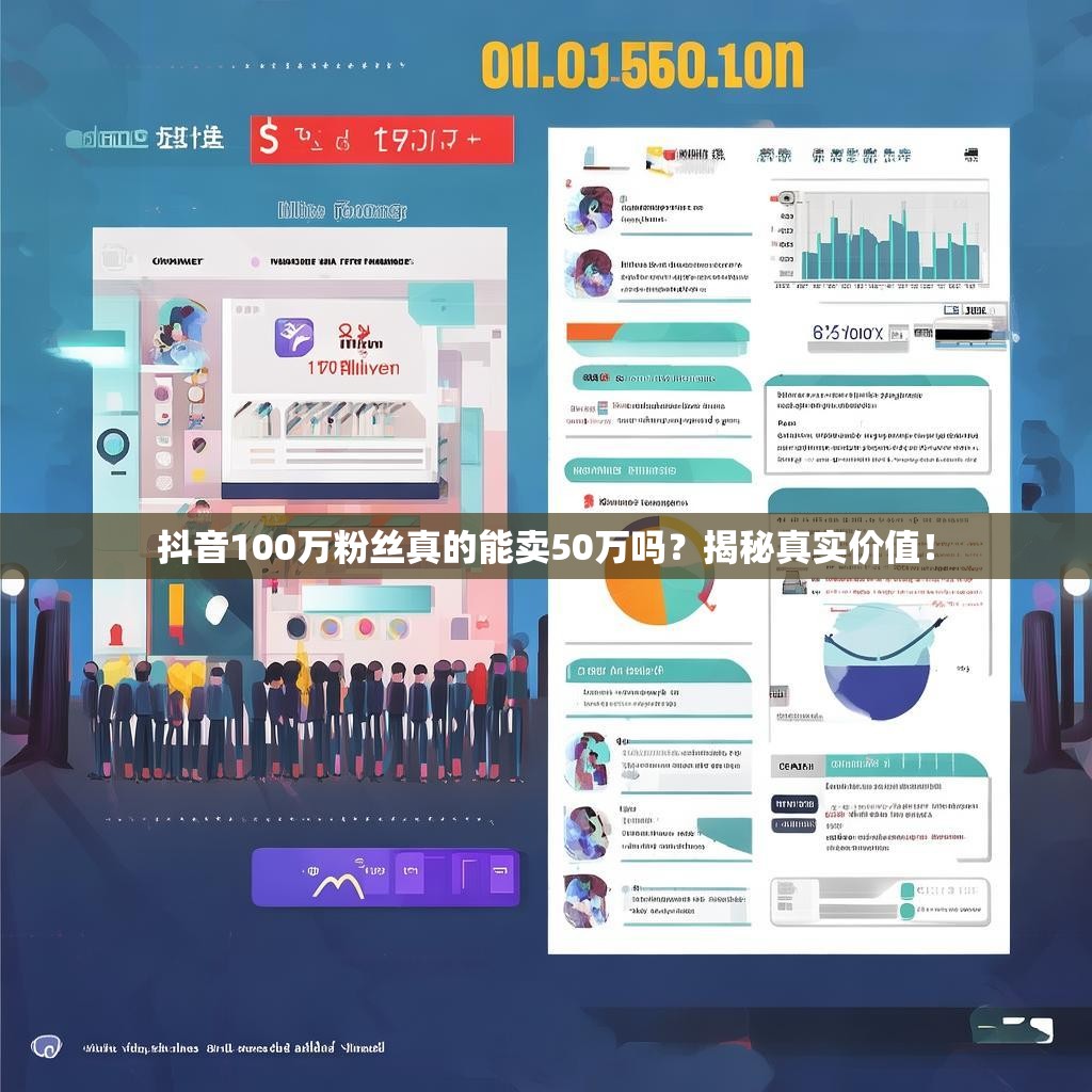 抖音100万粉丝真的能卖50万吗？揭秘真实价值！