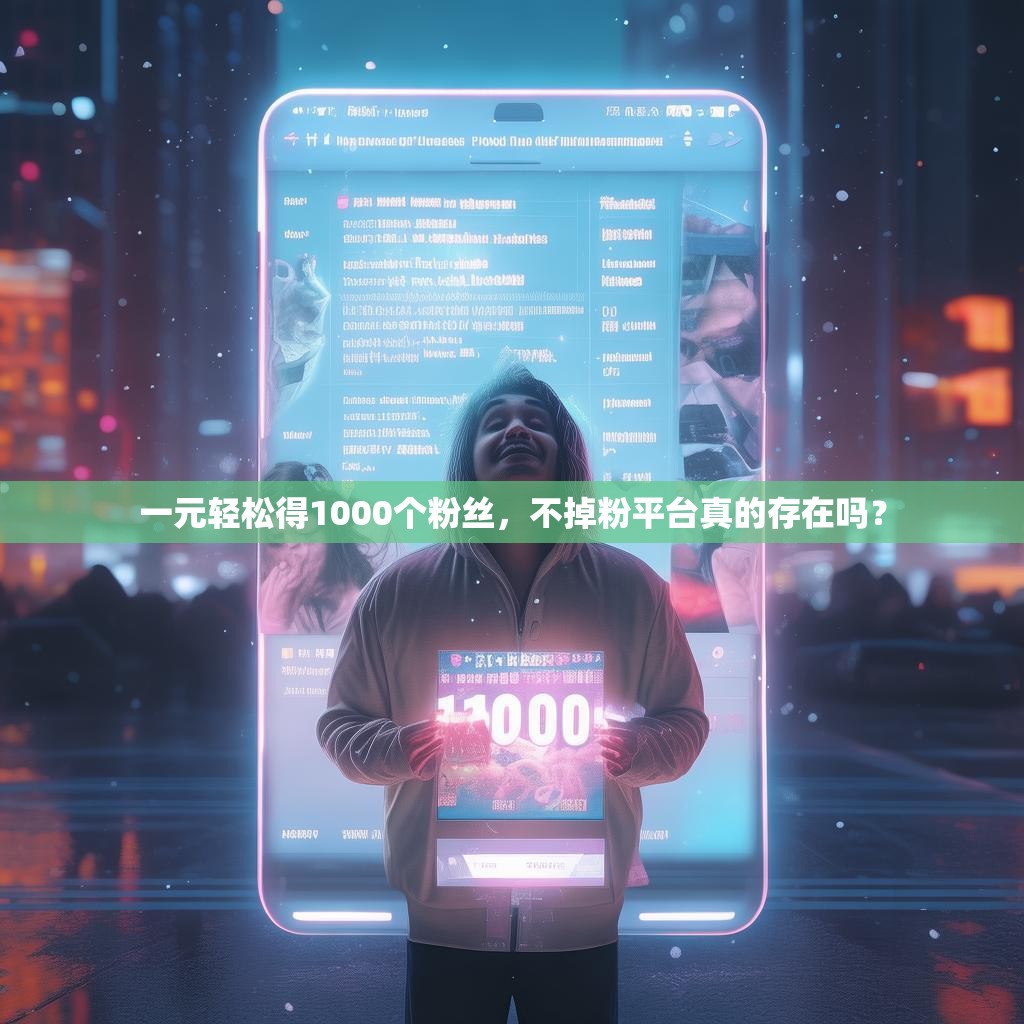 一元轻松得1000个粉丝，不掉粉平台真的存在吗？