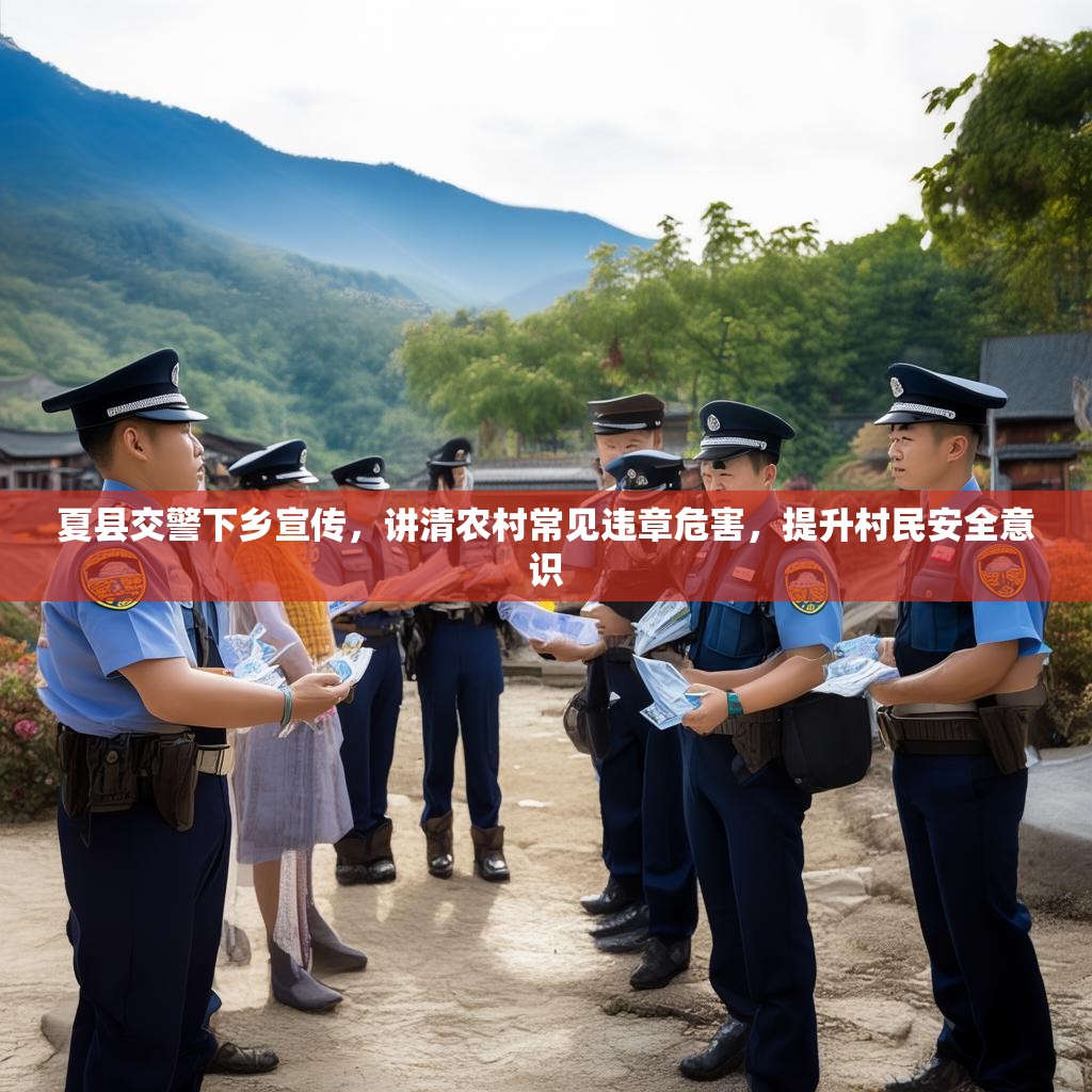 夏县交警下乡宣传，讲清农村常见违章危害，提升村民安全意识