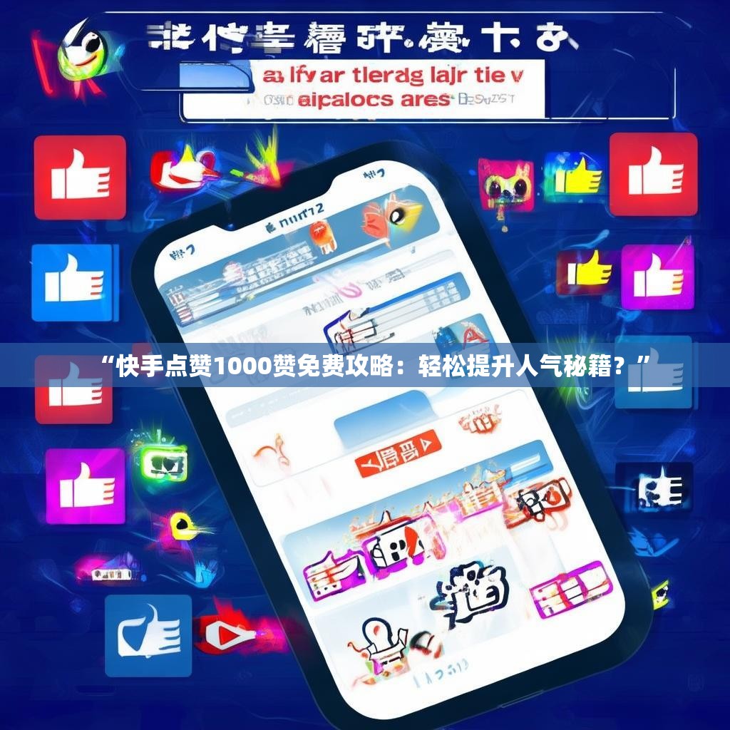 “快手点赞1000赞免费攻略：轻松提升人气秘籍？”
