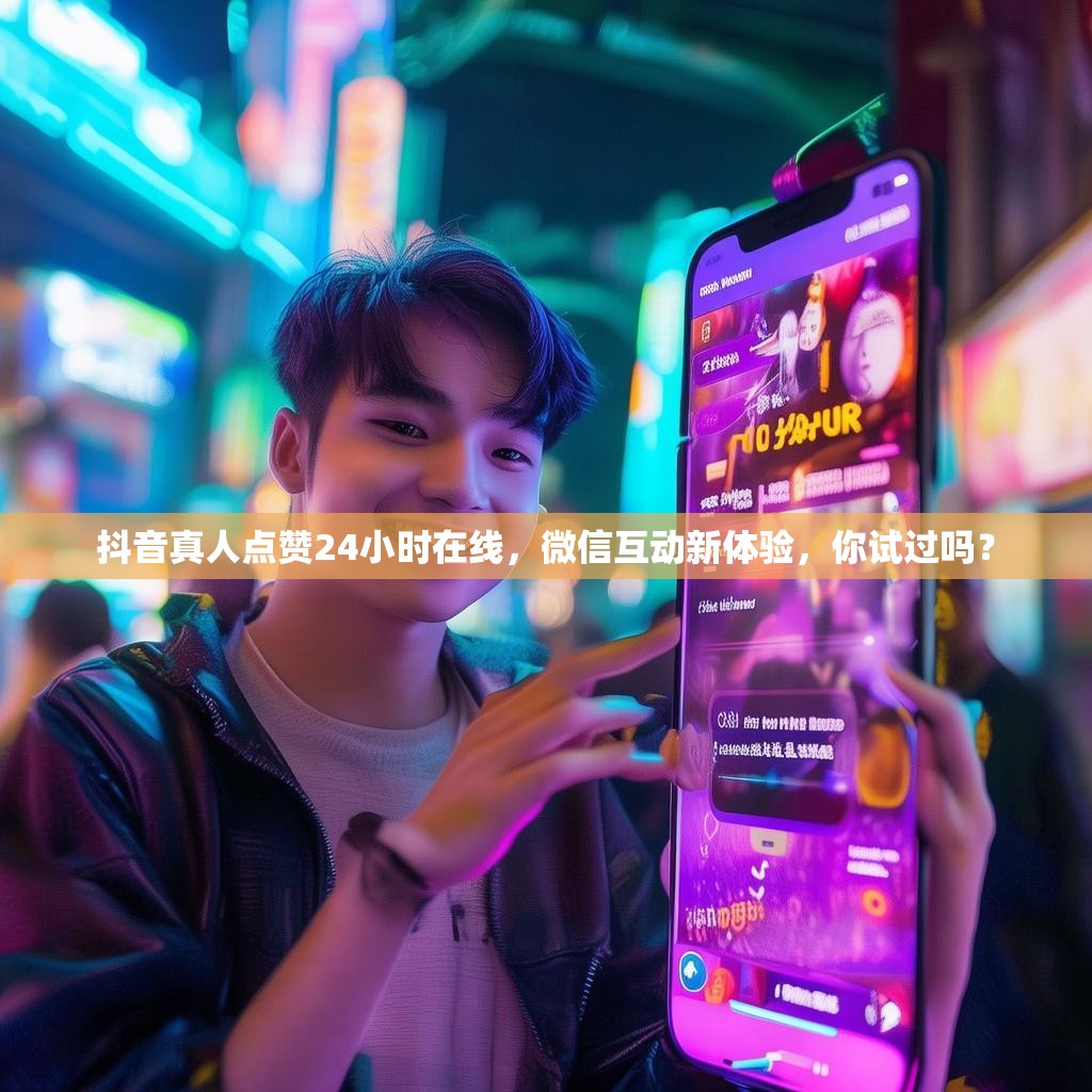 抖音真人点赞24小时在线,微信互动新体验,你试过吗?
