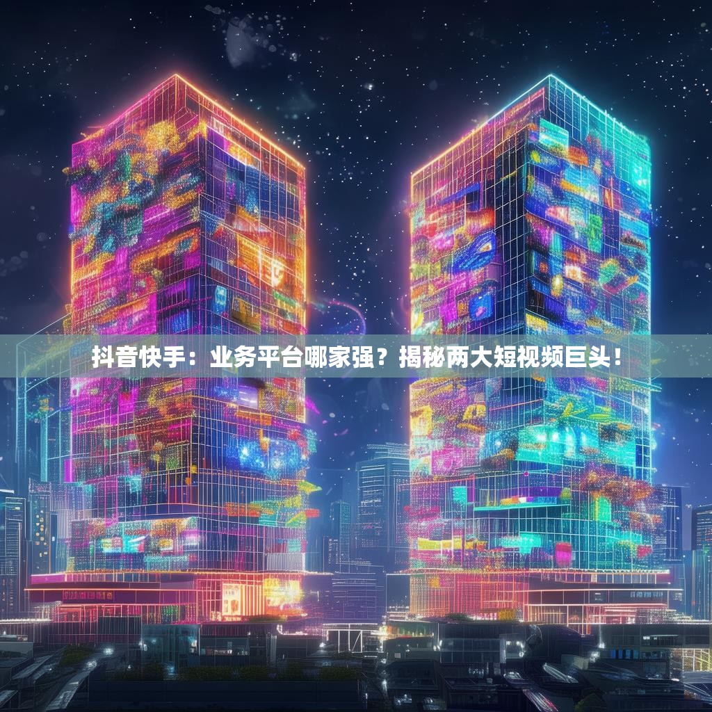 抖音快手：业务平台哪家强？揭秘两大短视频巨头！