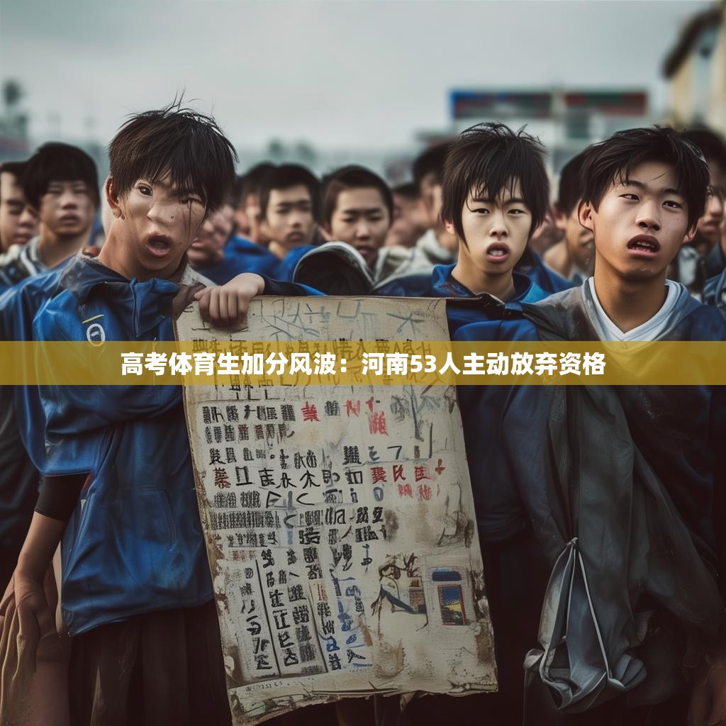 高考体育生加分风波：河南53人主动放弃资格
