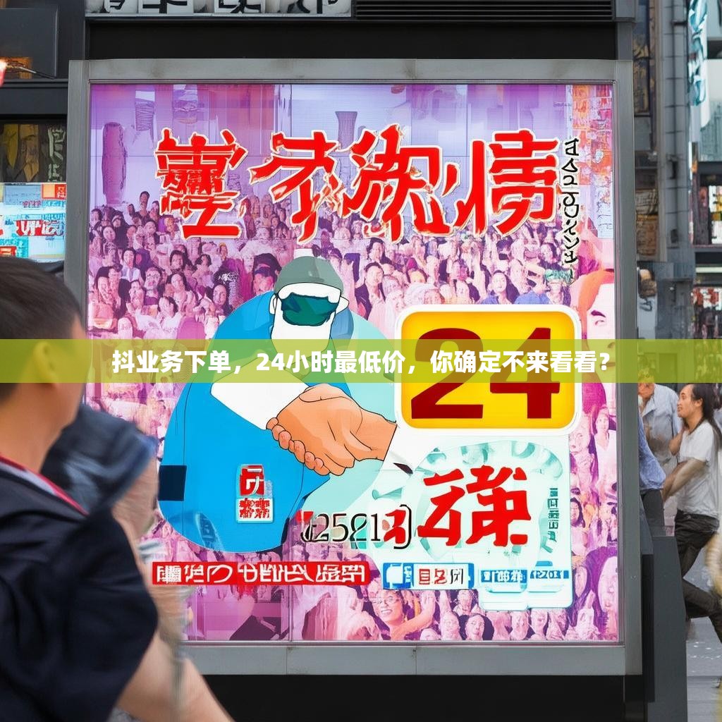 抖业务下单，24小时最低价，你确定不来看看？