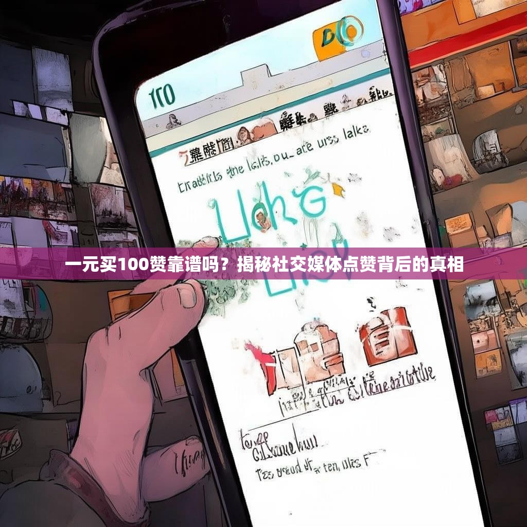 详细阅读:一元买100赞靠谱吗?揭秘社交媒体点赞背后的真相 一元买100赞靠谱吗?揭秘社交媒体点赞背后的真相