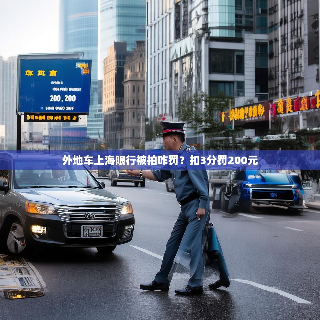 外地车上海限行被拍咋罚？扣3分罚200元