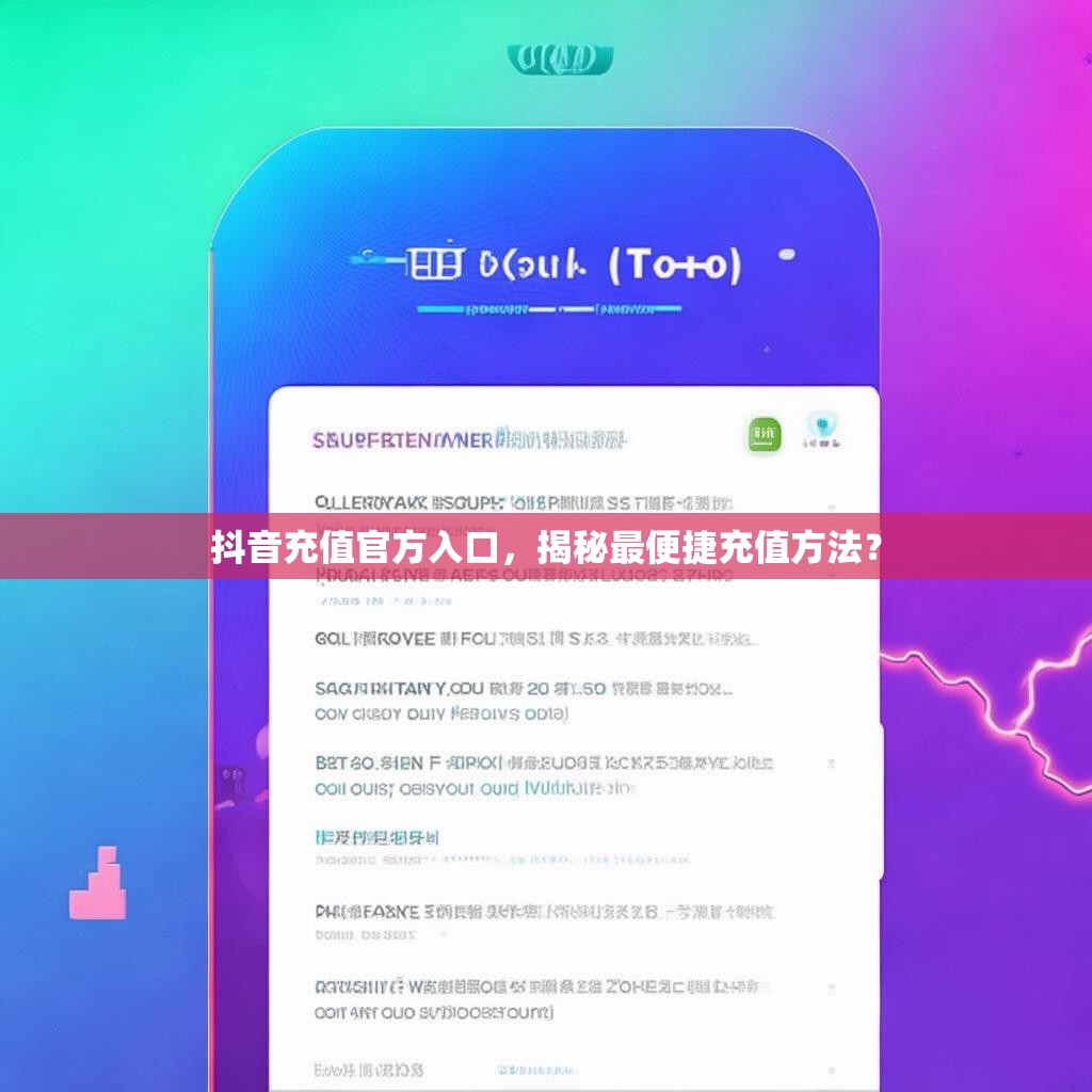 抖音充值官方入口，揭秘最便捷充值方法？