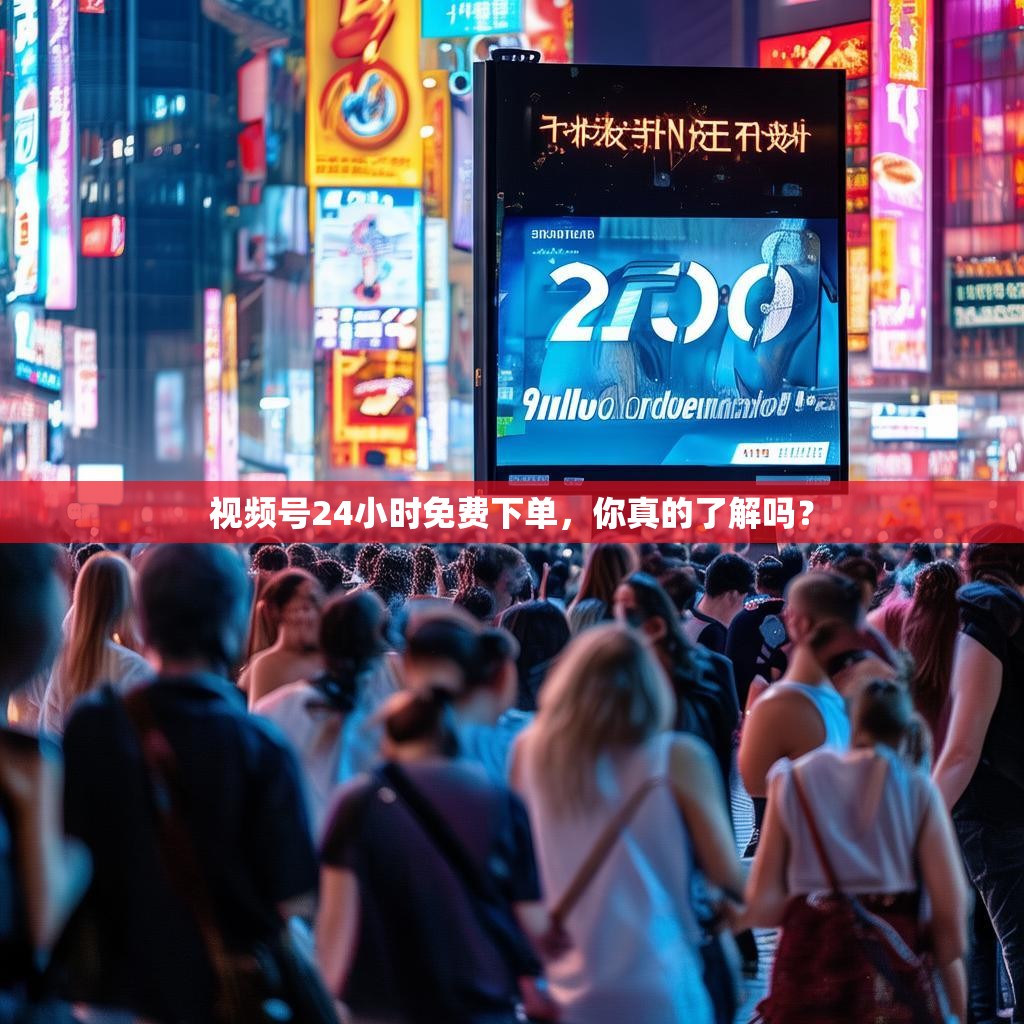 视频号24小时免费下单，你真的了解吗？
