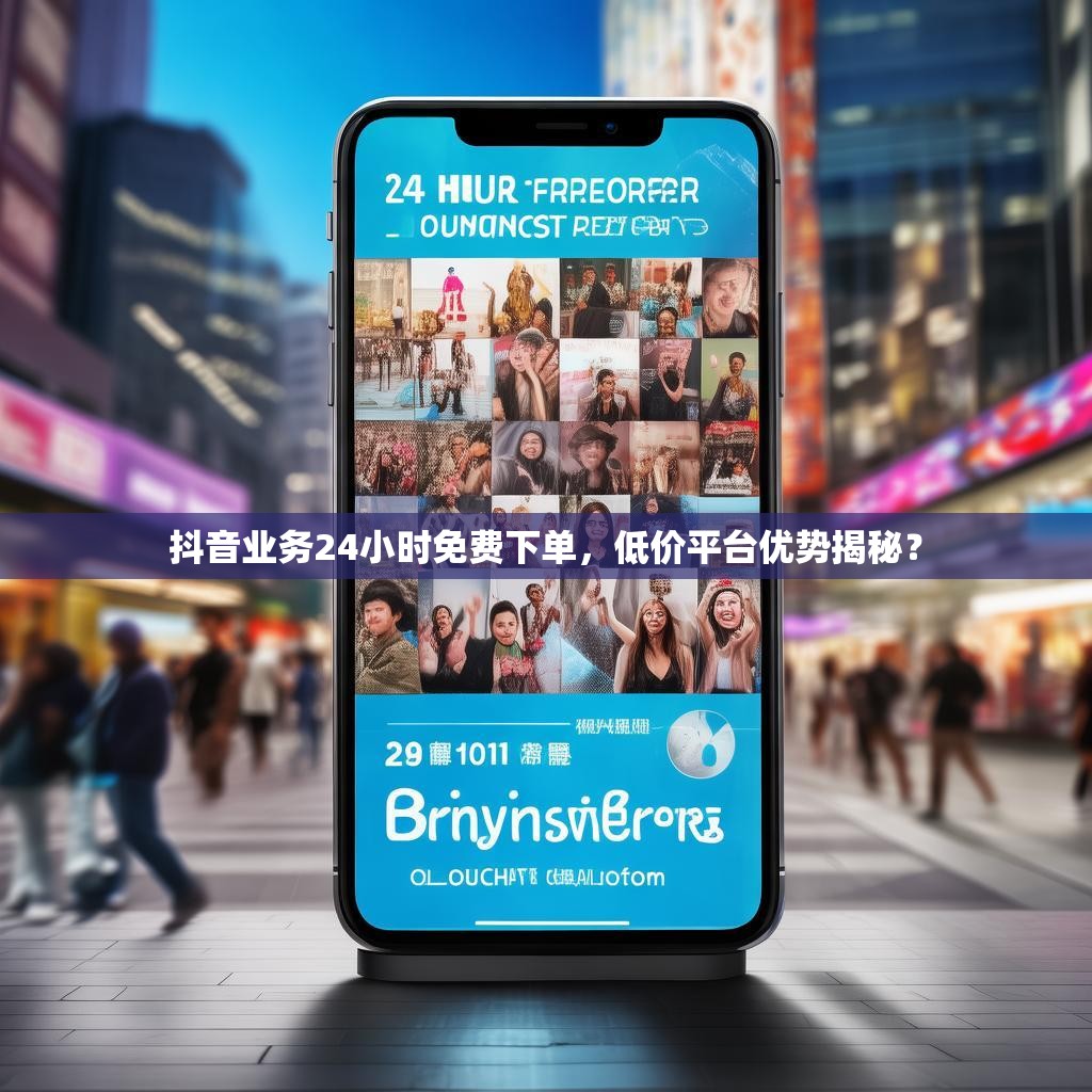 抖音业务24小时免费下单,低价平台优势揭秘?