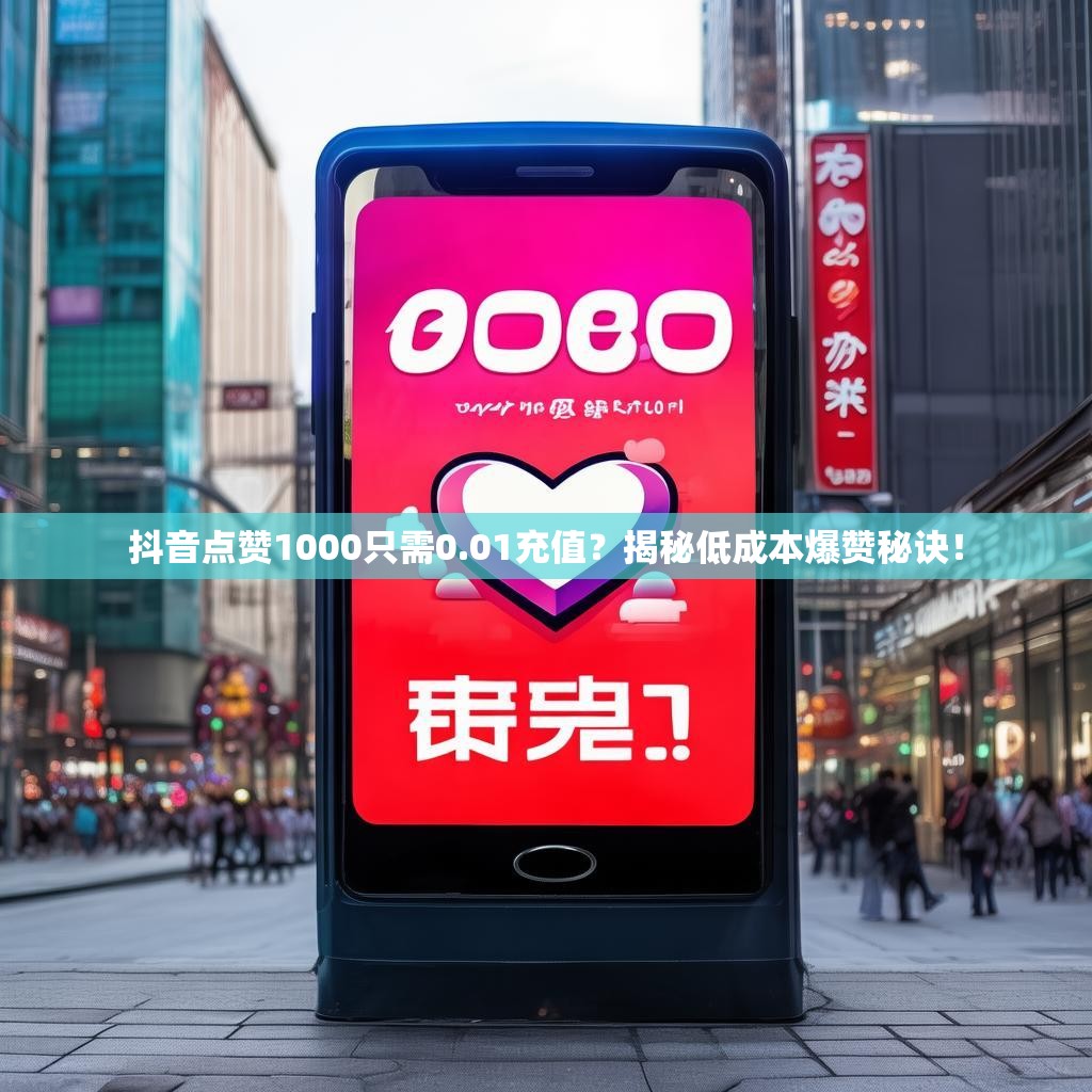 抖音点赞1000只需0.01充值？揭秘低成本爆赞秘诀！